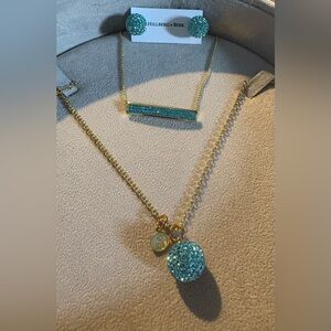 Beautiful Teal Hillberg and Berk Sparkle Ball Set